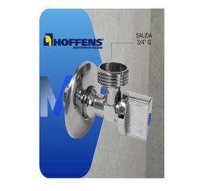 Llave Angular Lavadora 1/2 X 3/4 He Bronce Cromado Hoffens