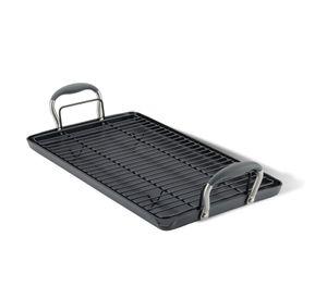 Plancha con Rejilla Aluminio Anodizado Duro Anolon