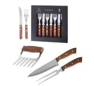 Set Parrilla 11 Piezas Acero Inoxidable Arthome PAR13