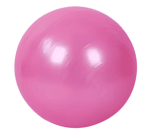 Pelota balon 75 cm pilates yoga + inflador pelotas Rosa #3