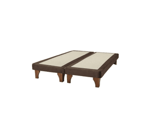 Base de Cama Europea 2 Plazas 150X200 Chocolate Felpa