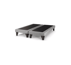 Base Cama Europea Gris Claro Felpa 2 Plaza 150X190