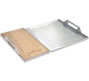 Topper Acero Inoxidable Con Tabla Madera Jim Beam