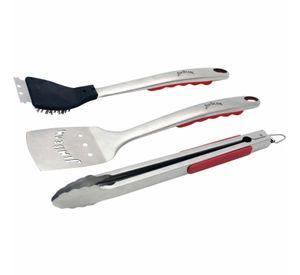 Set Parrillero 3 Piezas Acero Inoxidable Jim Beam
