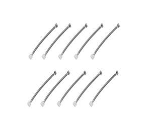 Pack 10 Flexibles Agua Wc 1/2 X 15/16 X 30cm Acero Inox Taumm