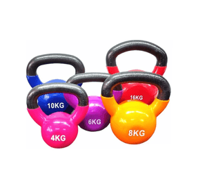 Pesa Rusa Kettlebell 10kg Acero Y Vinilo