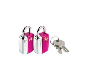 PAR DE MINI CANDADOS TSA CON LLAVE