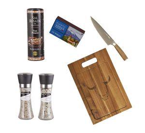 Set Parrillero 194 WAYU + Mix Sales Gourmet 6 Piezas