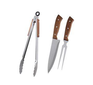 Set Parrilla 3 Piezas Acero Inoxidable Arthome PAR81