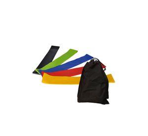 Bandas Elásticas De Resistencia 5 Unidades + Bolso Fitness PA-K1E1