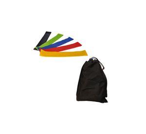 Bandas Elásticas De Resistencia 5 Unidades + Bolso Fitness PA-K1E1