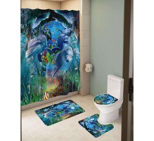 PACK DE 4 PIEZAS PARA BAÑO CON ESTAMPADO 2