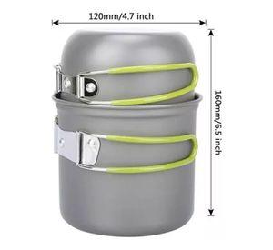Kit De Camping De 13 Piezas Ollas Cocinilla Y Utensilios