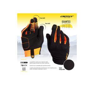 GUANTE LARGO BEST SL NEGRO/VERDE NEON TALLA M