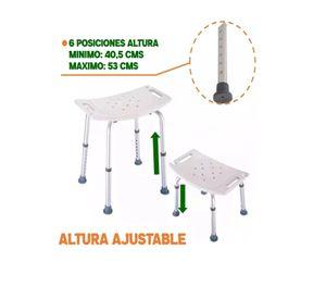 Silla Asiento Ducha Seguridad Piso Baño Regulable Taumm