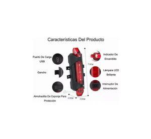 Lámparas Recargables - Impermeables para Bicicleta, Con Claxon