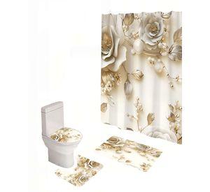 PACK DE 4 PIEZAS PARA BAÑO CON ESTAMPADO 5