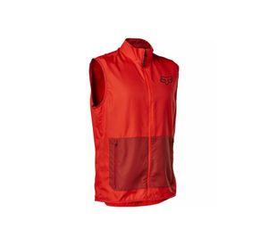 Chaqueta Cortavientos Bicicleta Ranger Sin Mangas Rojo Fox