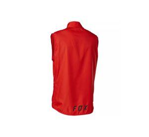 Chaqueta Cortavientos Bicicleta Ranger Sin Mangas Rojo Fox