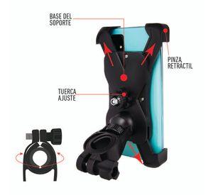 Porta Celular para Bicicletas Adaptable hasta 7 Pulgadas