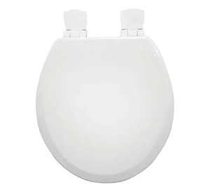 Asiento Madera Redondo Cierre Suave Alta Densidad Blanco