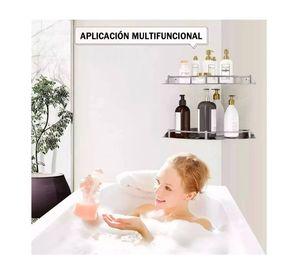 Set 4 Organizador Esquinero Ducha Acero Inoxidable Repisa