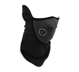 Máscara Moto o Bicicleta de Neopreno y Polar Negro