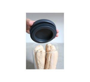 Contenedor de vidrio apilable 0,6 Lt Dark Grey