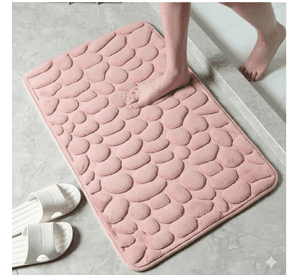 Alfombra De Ba o Absorbente Suave Bajada De Ba o Rosa