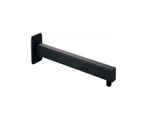 Plato Ducha Cuadrado Negro 25cm + Brazo 40 Cm Taumm