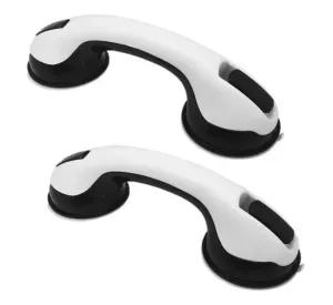 Pack X2 Agarradera Antideslizante Para Baño negro