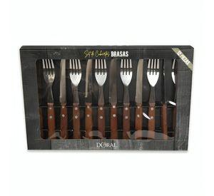 Set Parrillero Brasas 12 Piezas Doral