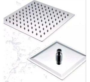 Plato Ducha Cuadrado Acero Inoxidable 25x25 Cms Taumm