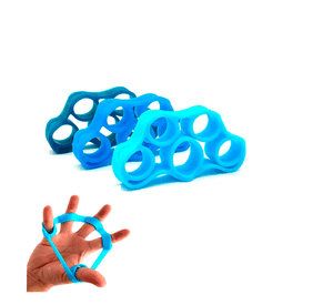 Set Hand Grip Ejercitador Manos Y Antebrazo Fitnics 10-60 Kg Azul