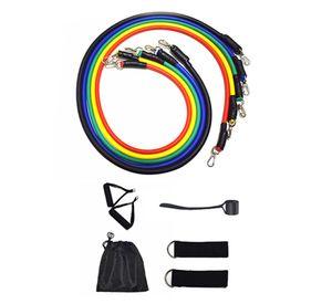 Set de bandas elasticas con soporte 11 piezas