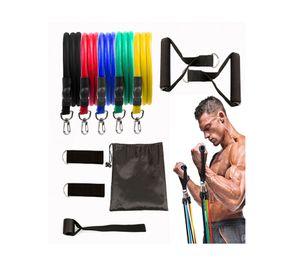 Set de bandas elasticas con soporte 11 piezas