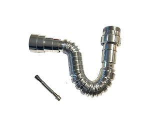 Alargador Sifon Acordeon Universal 1 1/4 Y 1 1/2 Cromado