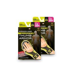Pack Doble Thumb Armor Muñequera Para Gamers