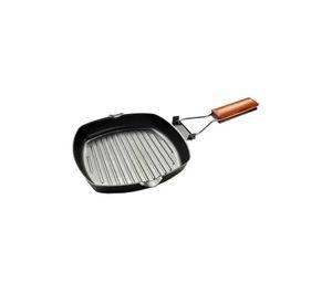 Sartén antiadherente cuadrado para parrilla, plancha grill, 20 cm