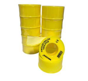 Teflon X10 Profesional 1/2 Gas Sercogas 10mt Cinta Selladora