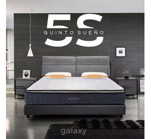Colchón 1,5 Plazas De Resortes 5° Sueño Galaxy Pillow Top 105x190x28cm