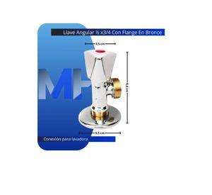 Pack Llaves Angular Bombata He 1/2 X 3/4 Fria + Caliente