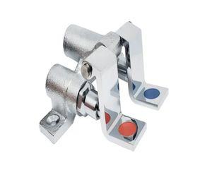 Llave Pedal Doble Fría Y Caliente Uso Industrial Bronce