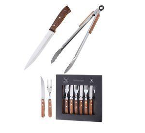 Set Parrilla 10 Piezas Acero Inoxidable Arthome PAR53
