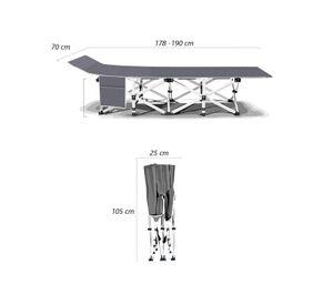 Catre Cama Campaña Camping Plegable + Bolso
