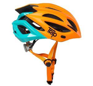 Casco Bicicleta MTB Trip Delirium Orange/Blue
