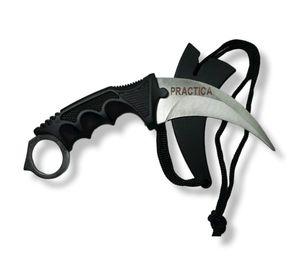 KARAMBIT ENTRENAMIENTO SIN FILO SILVER N67