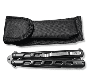 Navaja Mariposa Black Reef Con Funda AL62