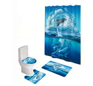 PACK DE 4 PIEZAS PARA BAÑO CON ESTAMPADO 1