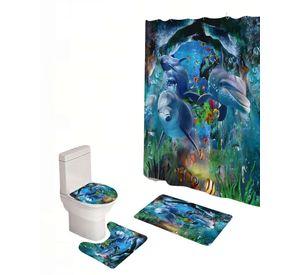 SET DE 4 PIEZAS PARA BAÑO CON ESTAMPADO 2